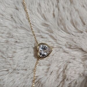 Melinda Maria Gold Heart Necklace